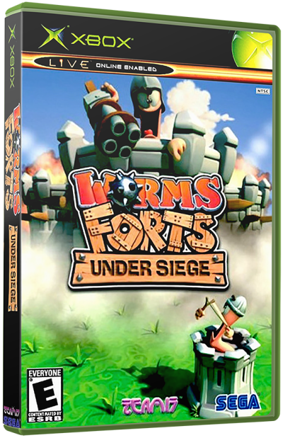 Worms Forts - Under Siege (USA)3D boxes